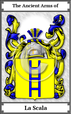 La Scala Family Crest Download (JPG)  Book Plated - 150 DPI